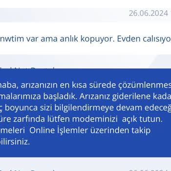 TurkNet Sürekli Bağlantım Kopuyor.
