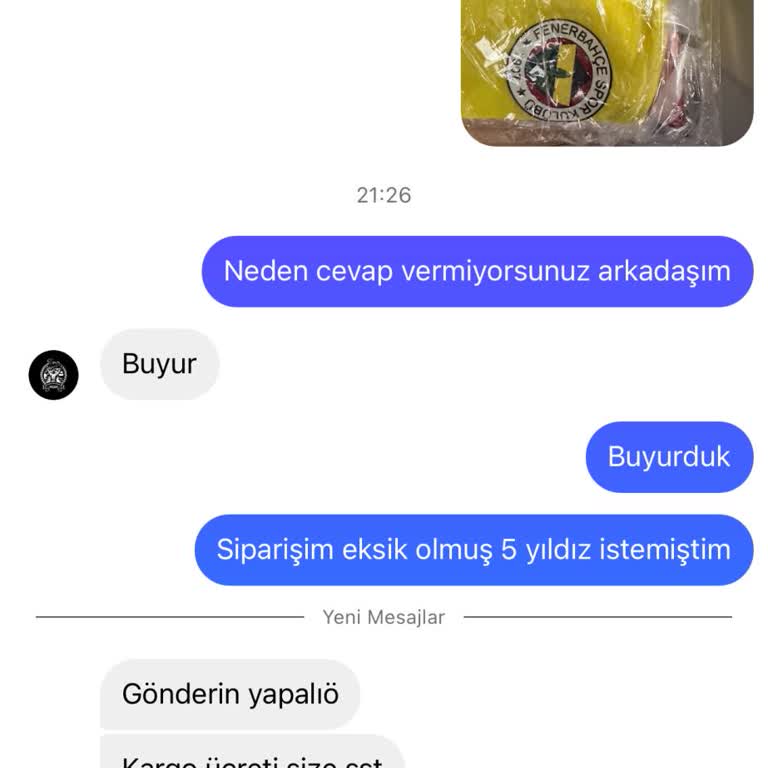 Formaholigan (Instagram) Eksik Ve Hatalı Ürün