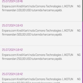 Enpara Kartımdan Para Çekildi