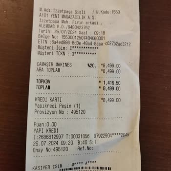 A101 Taksit Yapmıyor İnsörtte Yazmasına Rağmen