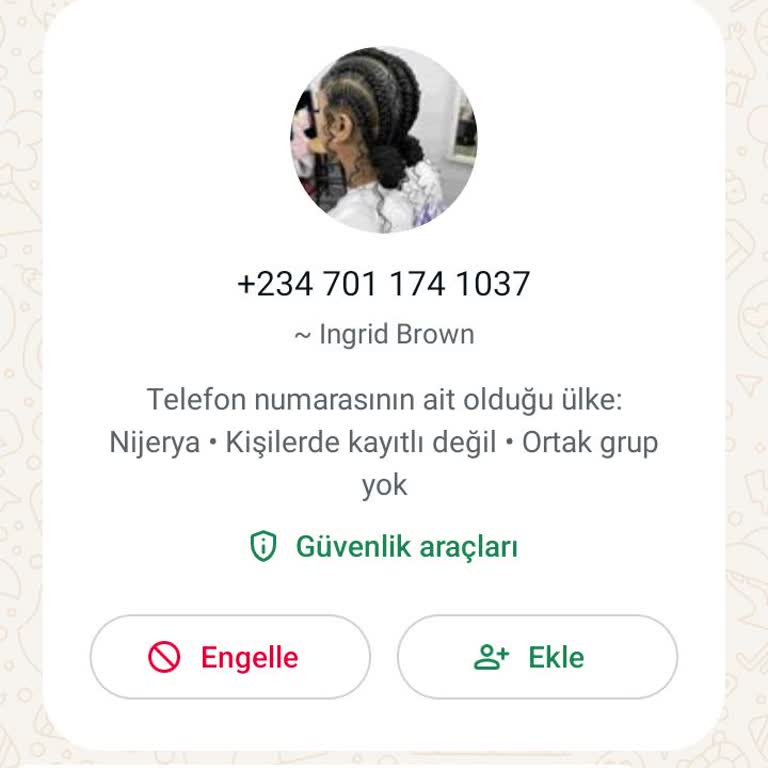WhatsApp'tan Finansal Hesap Mesajı