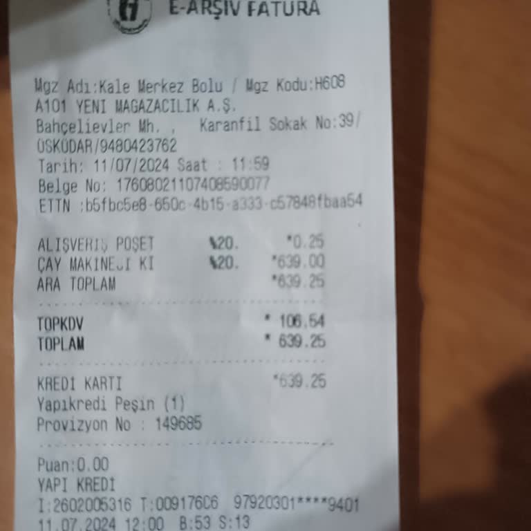 A101 Bolu Şube Şikayet