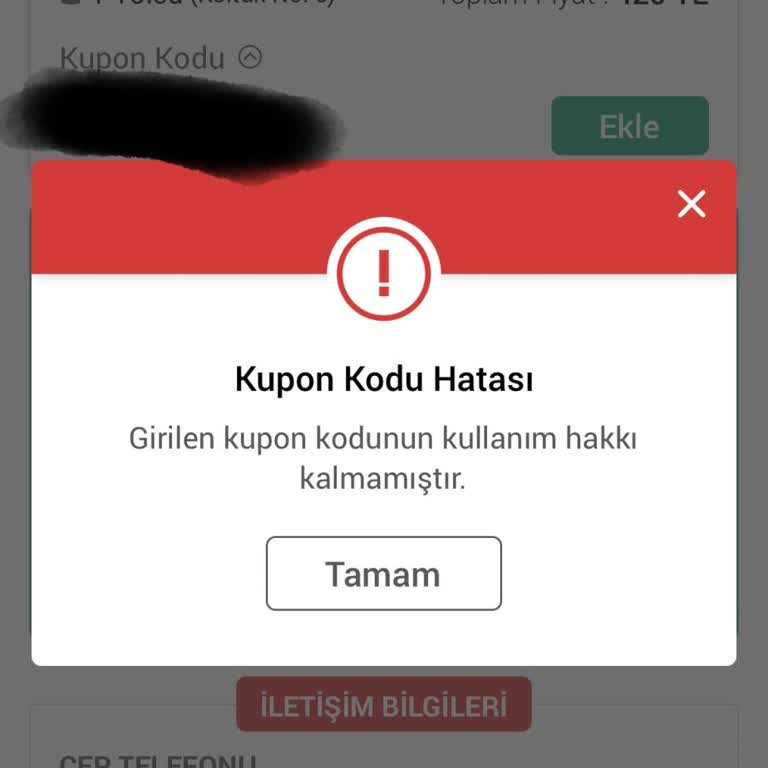Obilet Açığa Alınan Bilet Kodunu Kullanamama