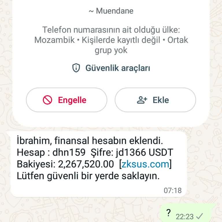 WhatsApp Yanlış Gönderilen WhatsApp Mesajı Hakkında Şikayet