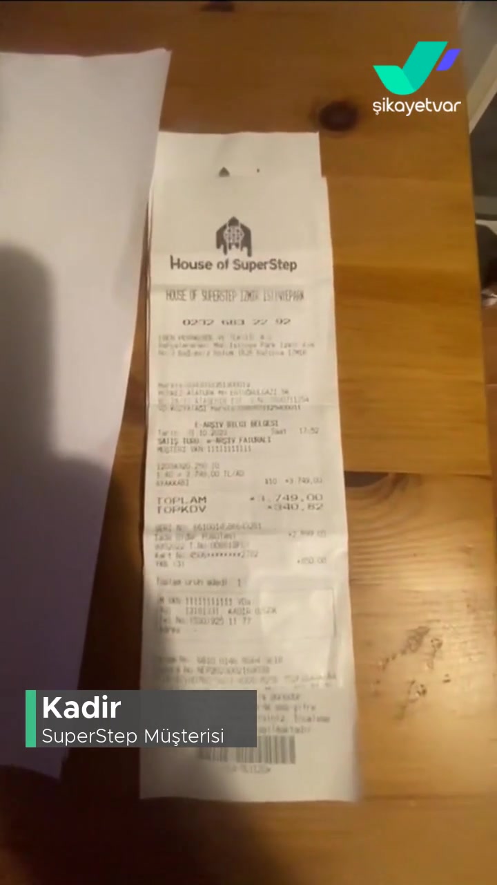 SuperStep Değişim Yapılmayan Hatalı Üretim Ayakkabı! videonun kapak resmi