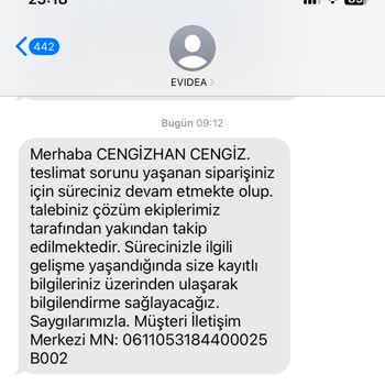 Evidea Parasını Aldığı Ürünü Müşterisine Göndermiyor/ Gönderemiyor