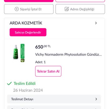 Maximum Pazarama Vichy Sahte Kremi İade Almıyor