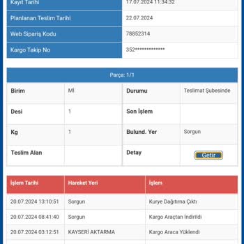 Sürat Kargo Ürünümü Parçalayıp Sonrada Kaybetti!
