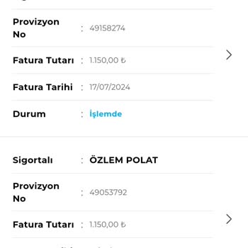 Aksigorta İlgisizliği Ve Provizyon İptali
