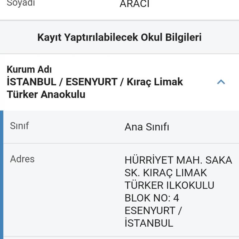 Milli Eğitim Bakanlığı (MEB) Çocuğumun İsmi E-devlet'e Çıkmasına Rağmen Ana Sınıfına Kaydetmediler