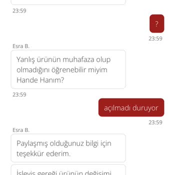 Yemeksepeti Market Yemeksepeti Hatalı Ürünü Değişmiyor