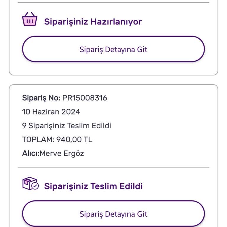 Gratis Sipariş Hala Kargo Verilmedi