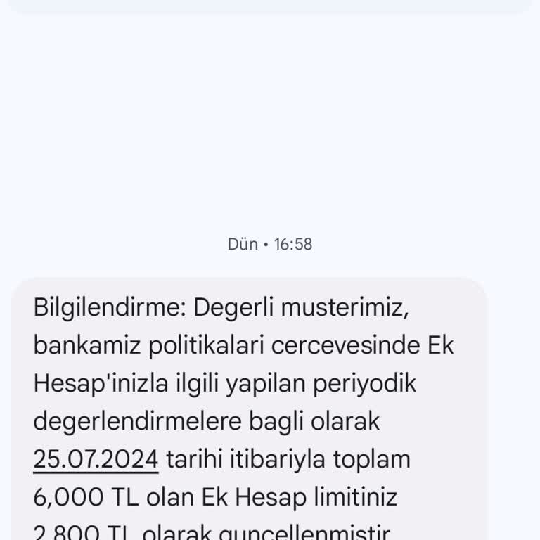 QNB Finans Ek Hesap Limitimi Düşürmüş