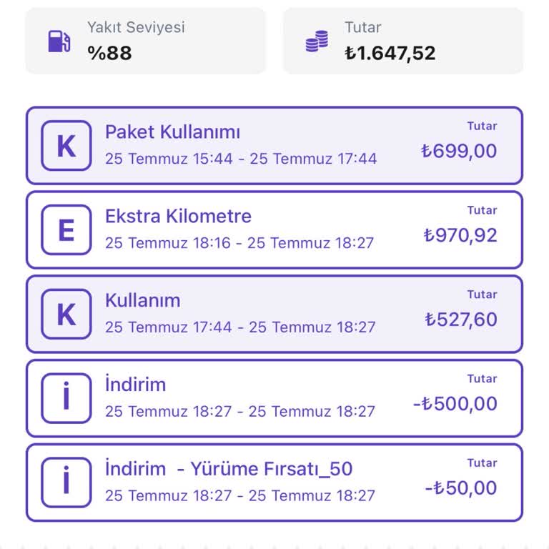 Getiraraç Moov Ücretlendirme Haksızlığı