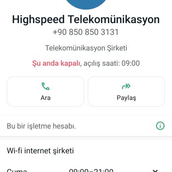 High Speed - Broadband & Telekom Müşterisini Oyalayan Bir Firma