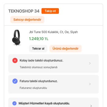 Hepsiburada Ürünü Açmadığım Halde İadem Kabul Edilmedi
