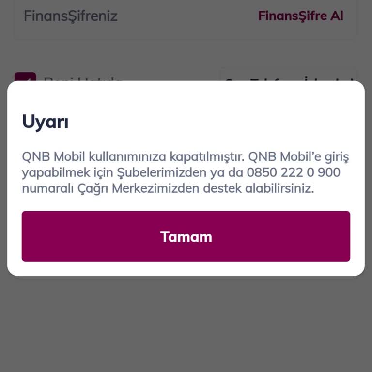 QNB Finansbank Banka Param Bloke Koydu