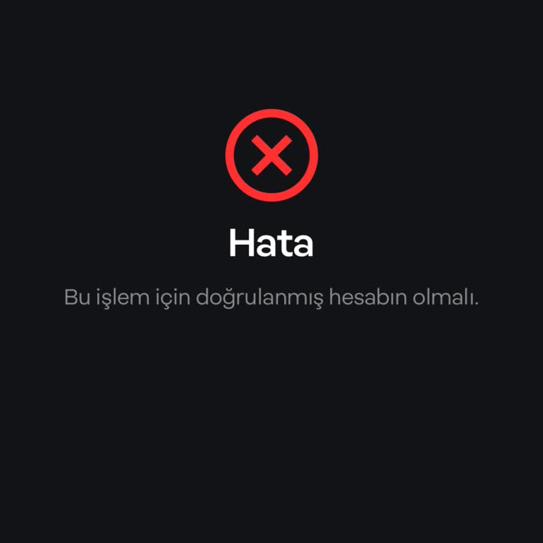 Papara Bu İşlem İçin Doğrulanmış Hesap Gerek Hatası