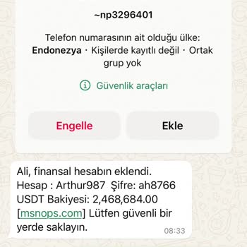 WhatsApp Bana Geldi Bende Kabul Etmiyorum