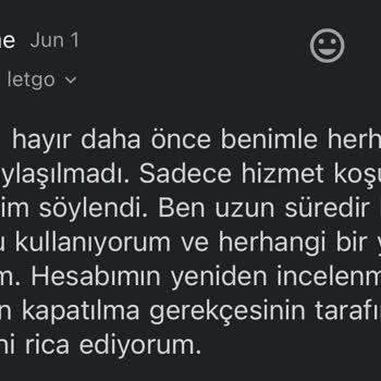 Letgo Sebepsizce Hesabımı Engelledi