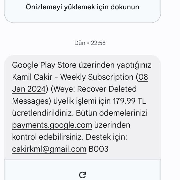 Google Play Üyelik İptali Ve İade Talebi