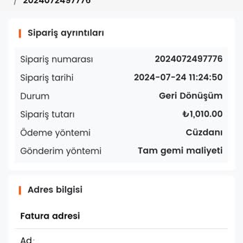 Trendyol Cüzdan Kullanımı Sonrası Yaşanan Mağduriyet