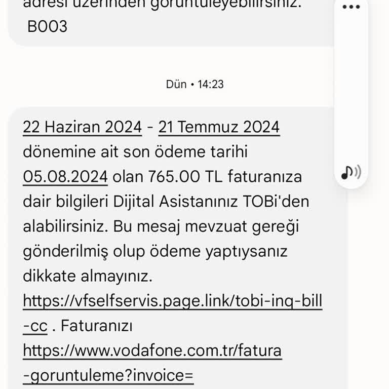 Vodafone Cayma Haksız Cayma Bedeli