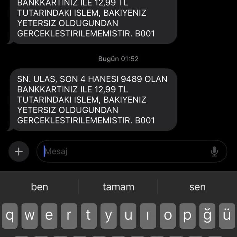 Ziraat Bankası Ziraat Kartımı Çoğu Zaman Kullanmıyorum Ama SMS Geliyor