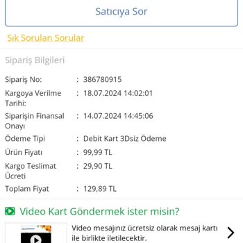 ÇiçekSepeti İlgisiz Satıcı Tehdit Etti