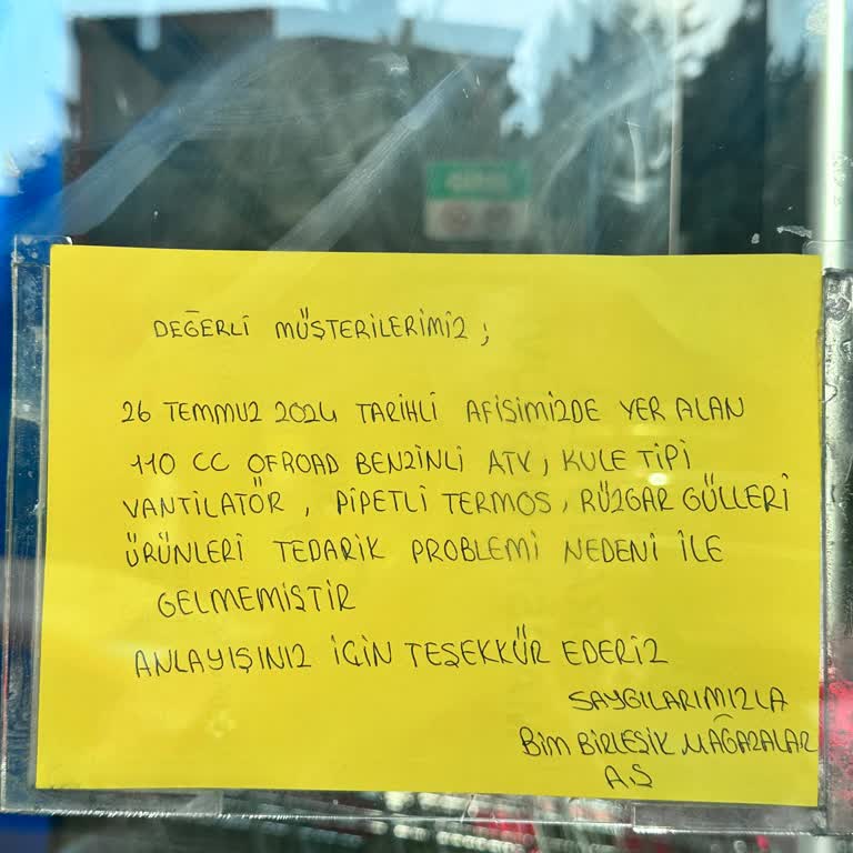 BİM Ürünü Bir Gün Önce Ürün Var Deyip, Daha Sonra Yok Yazıyorlar.