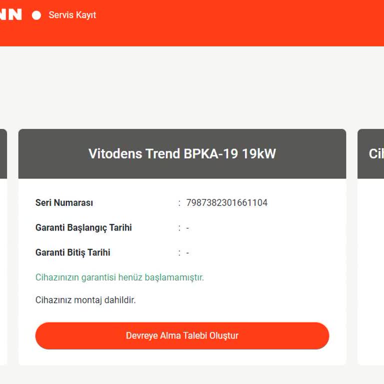 Viessmann Kombi Garanti Başlatılmaması