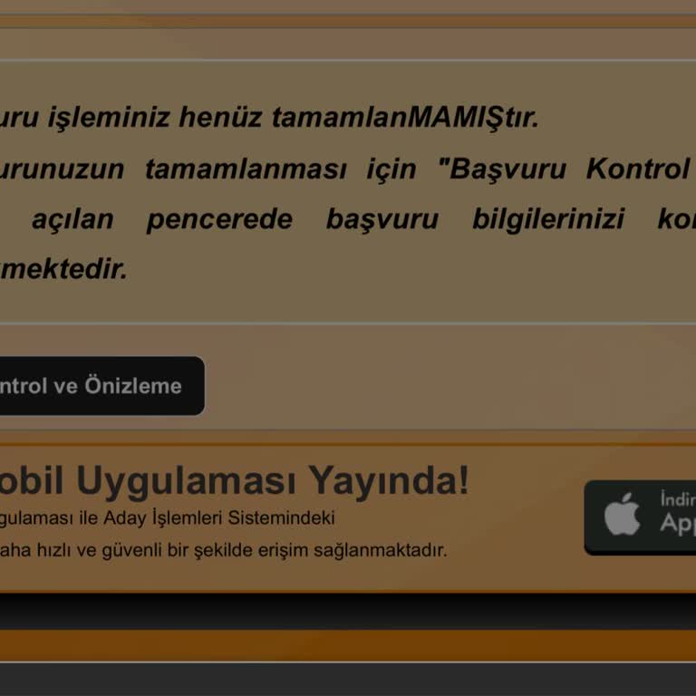 ÖSYM Tercih Sistem Hatası