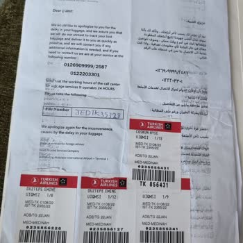 Probleme mit verlorenem Gepäck bei THY von Izmir nach Dschidda