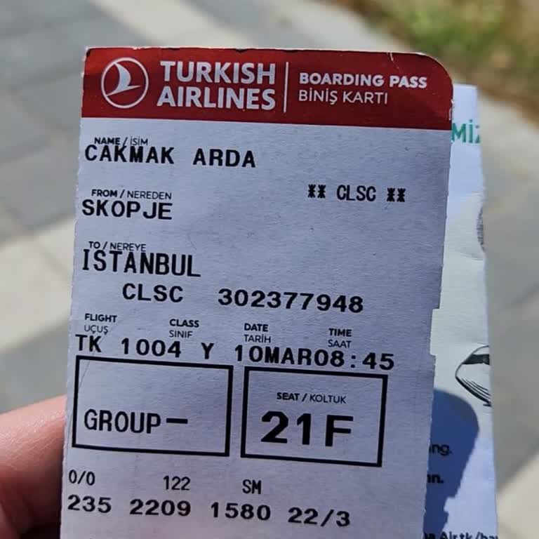 Негативный опыт с Turkish Airlines на рейсе TK 1004