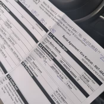 Greenmotion Car Rental Araç Kiralama Sıfır Temizlik Müşteriye Yardımcı Olamama