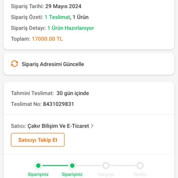 Trendyol Tarafından Gönderilmeyen Ürünlerim