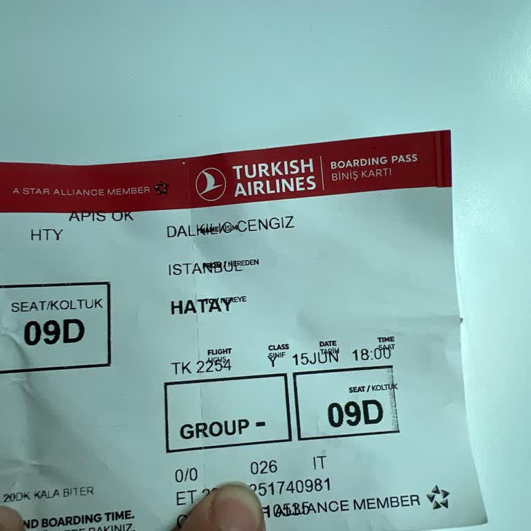 Проблема с заменой самолета на рейсе Turkish Airlines TK2254