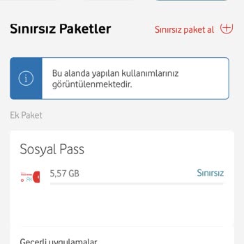 Vodafone Sosyal Pass Sınırsız Olmasına Rağmen Normal İnterneti Bitirdi