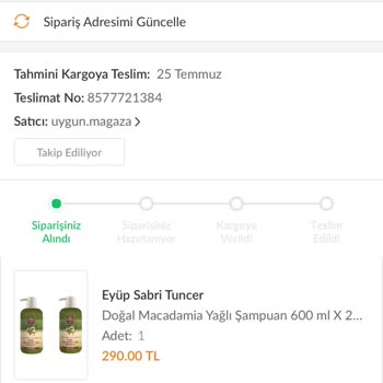 Trendyol'dan Sipariş Verdiğim Şampuanlar Kargoya Verilmedi!
