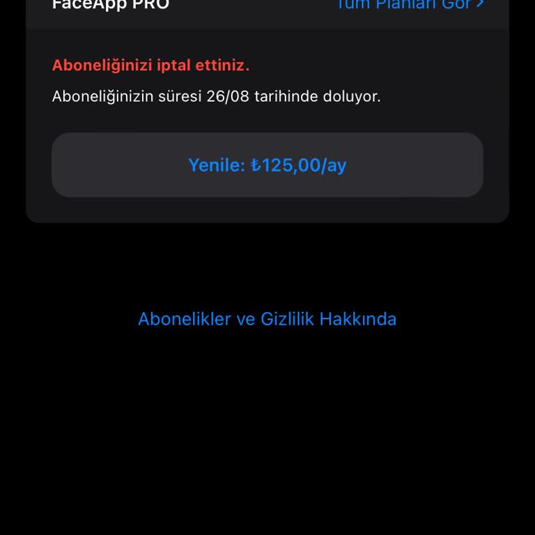 Faceapp Bilgi Vermeden Kartımdan Para Çekti