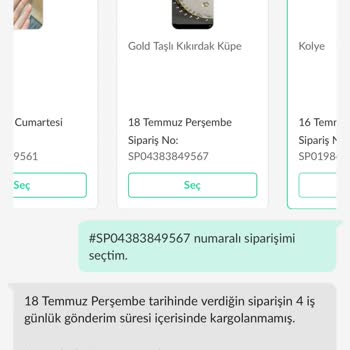 Dolap Satıcıyla İletişime Geçemiyorum, Siparişim Kargolanmıyor.
