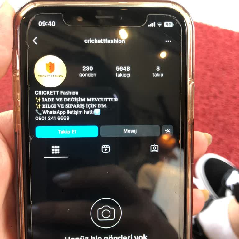 crickettfashion (Instagram) Crickettfashion Sayfası Şikayet