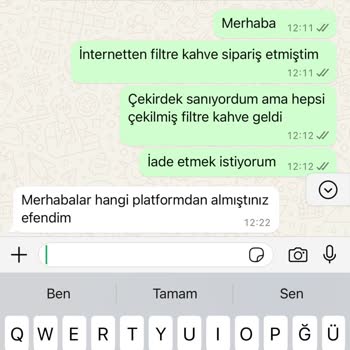 Kocatepe Kahve Evi Yanlış Ürün İadesinde Sorun Ve İlgisizlik