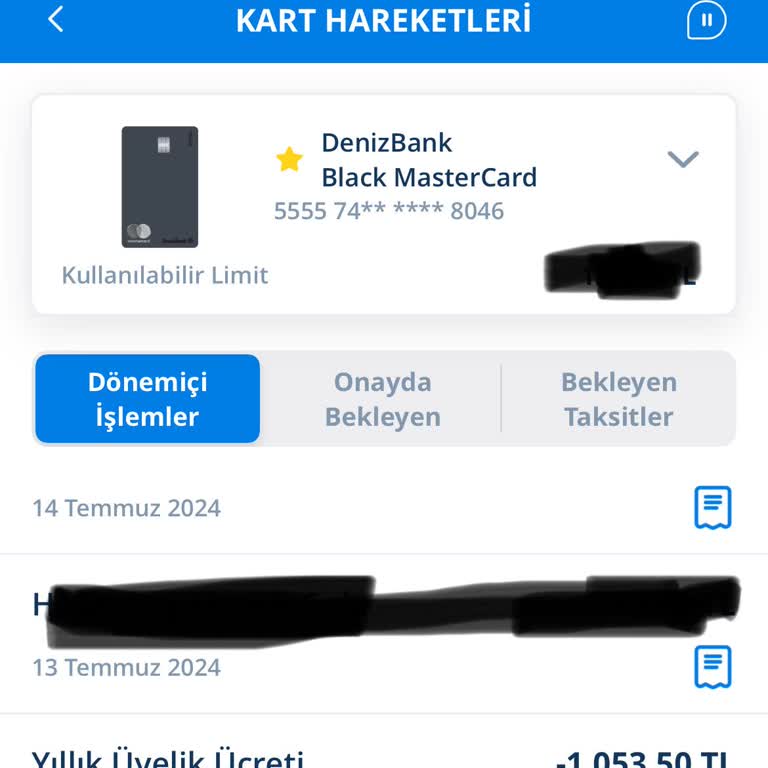 Denizbank Kredi Kartı Yıllık Ücret Alınması Hakkında