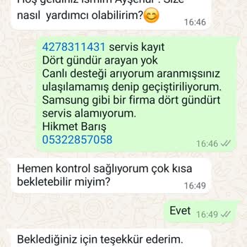 Samsung TV Arızası İçin Servis Dönüşü Olmuyor Beş Gündür