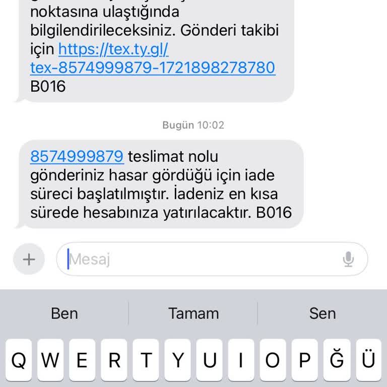 Trendyol Express Ürünüme Hasar Verdi Ve İade Yapıyor