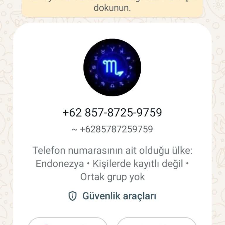WhatsApp Tanımadığım Bir Telefondan Gelen WhatsApp Mesajı