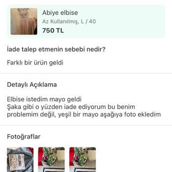 Sürat Kargo Sattığım Ürün İle İade Edilen Ürün Farklı.
