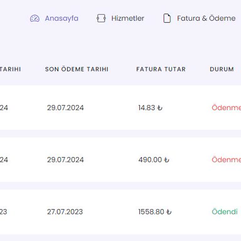 İnternet Kutusu Telekom İnternet Kutusu 490 TL'lik Keyfi Fatura