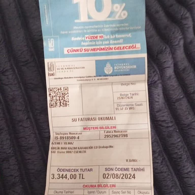 İSKİ Şok Edici Fatura